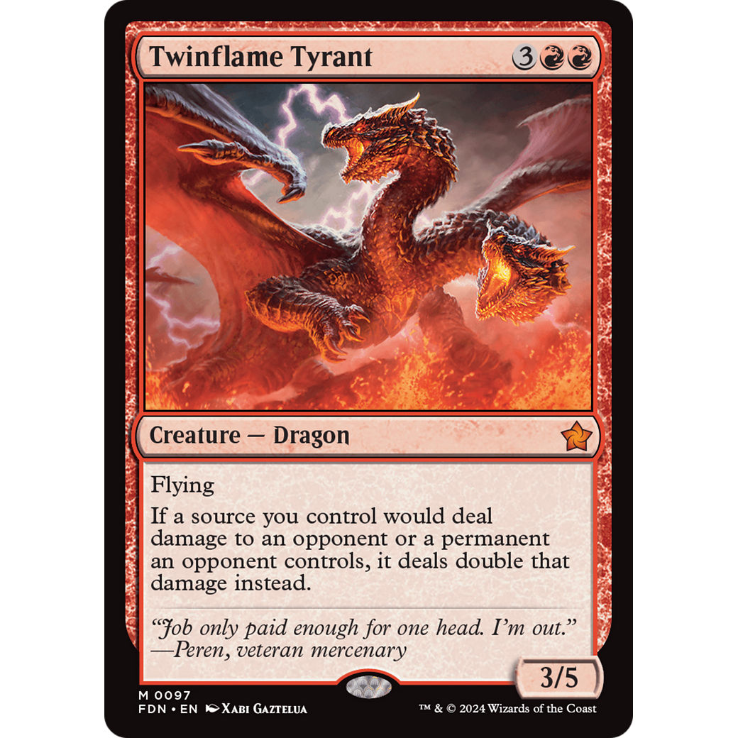Twinflame Tyrant (FDN-097) - Foundations Foil