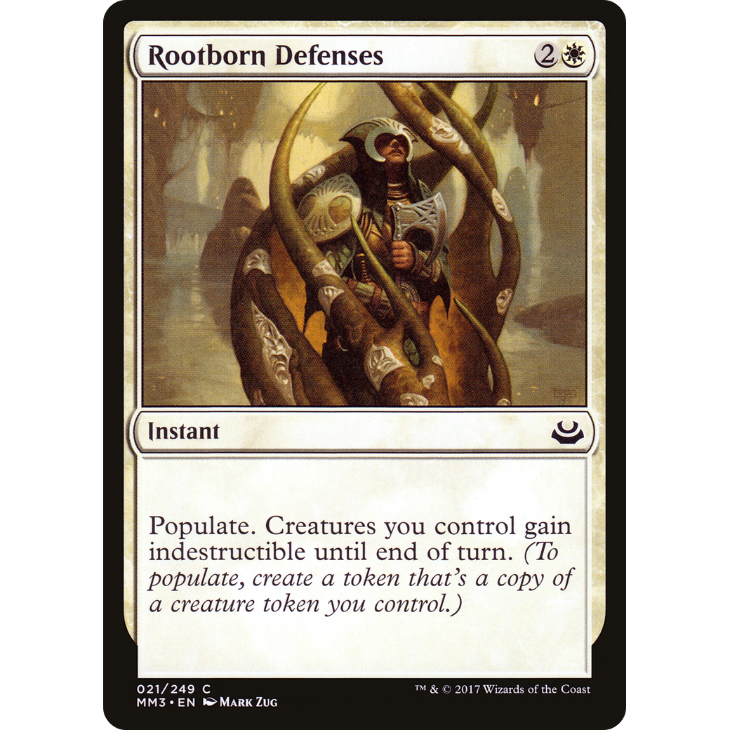 Rootborn Defenses (MM3-021) - Modern Masters 2017 Foil
