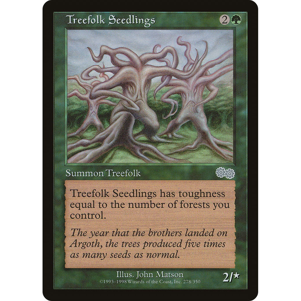 Treefolk Seedlings (USG-278) - Urza's Saga