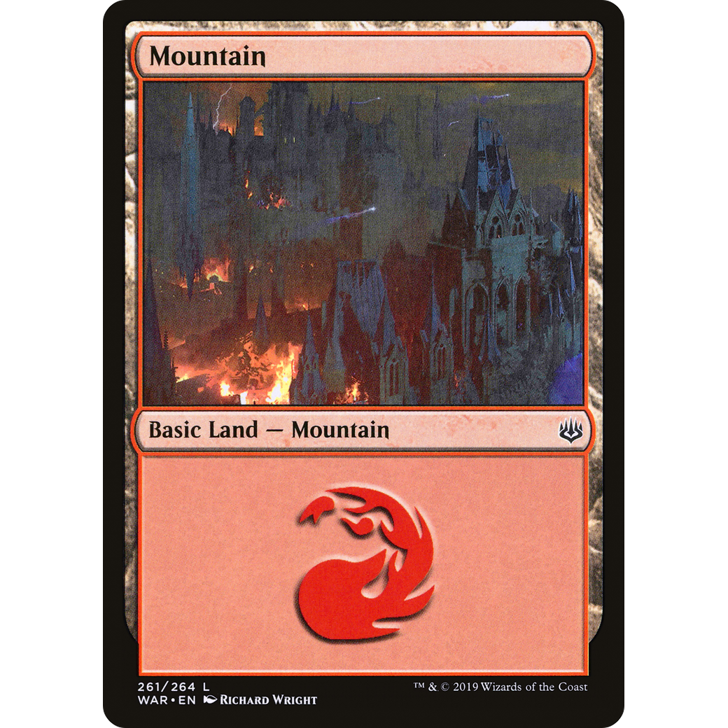 Mountain (261) (WAR-261) - War of the Spark Foil
