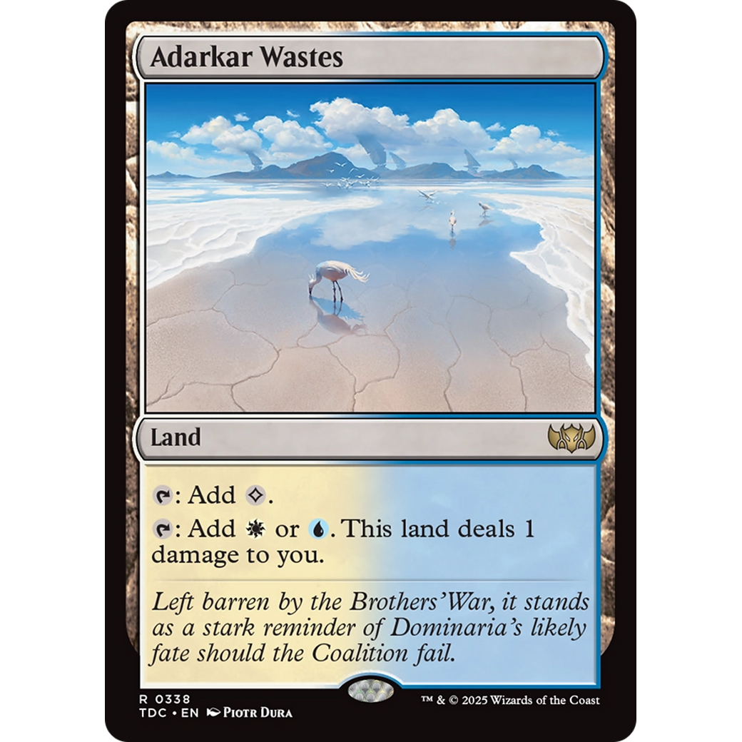 Adarkar Wastes (TDC-338) - Commander: Tarkir: Dragonstorm