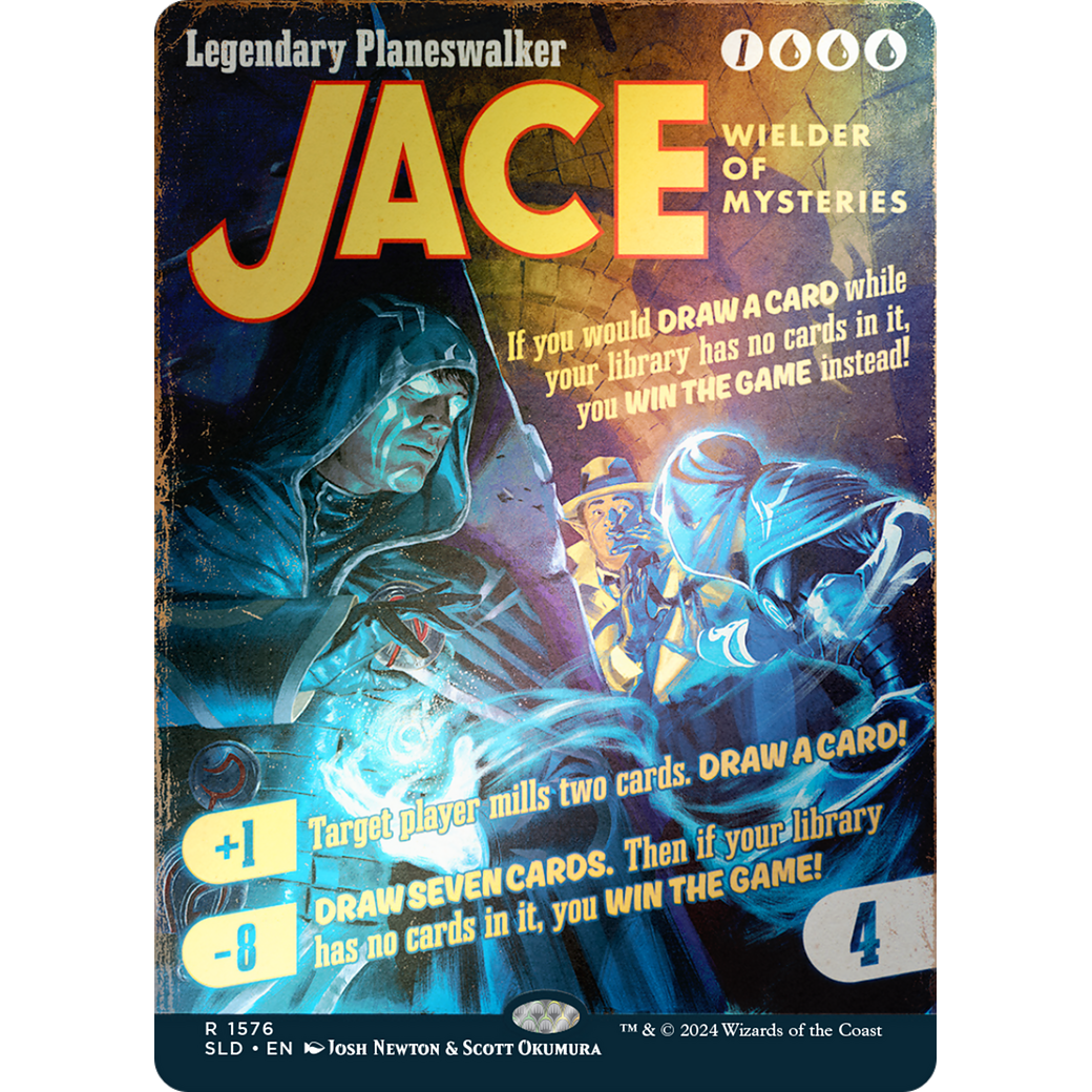 Jace, Wielder of Mysteries (Rainbow Foil) (SLD-1576) - Secret Lair Drop (Borderless) Foil