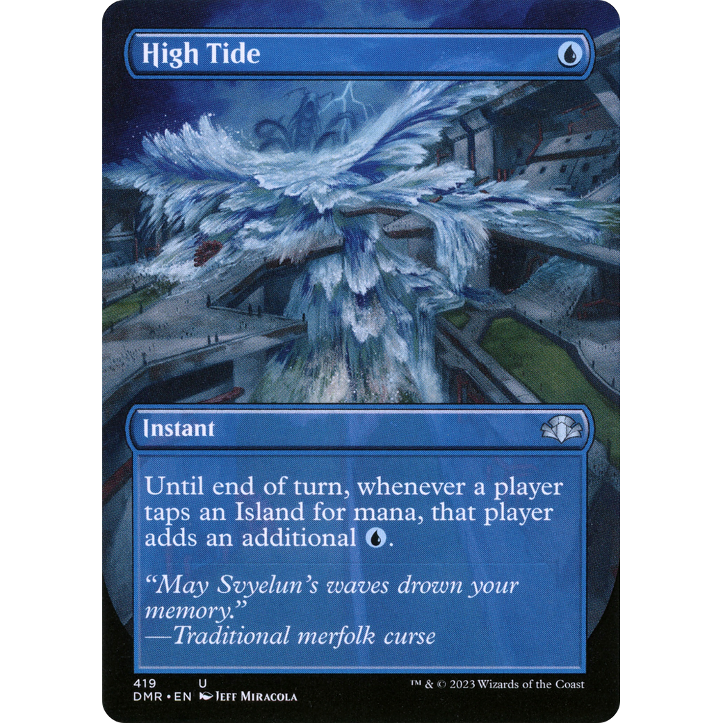 High Tide (Borderless) (DMR-419) - Dominaria Remastered (Borderless) Foil