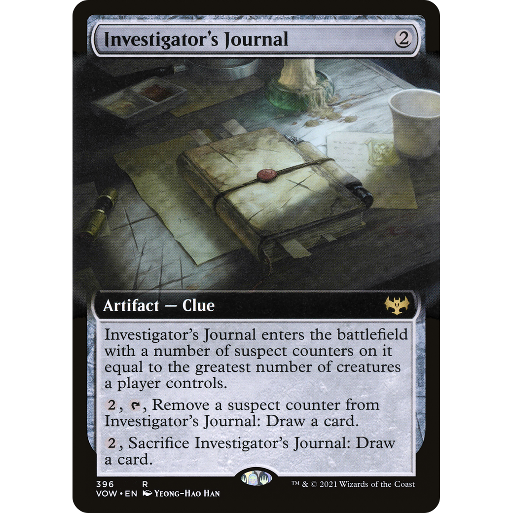 Investigator's Journal (Extended Art) (VOW-396) - Innistrad: Crimson Vow: (Extended Art) Foil