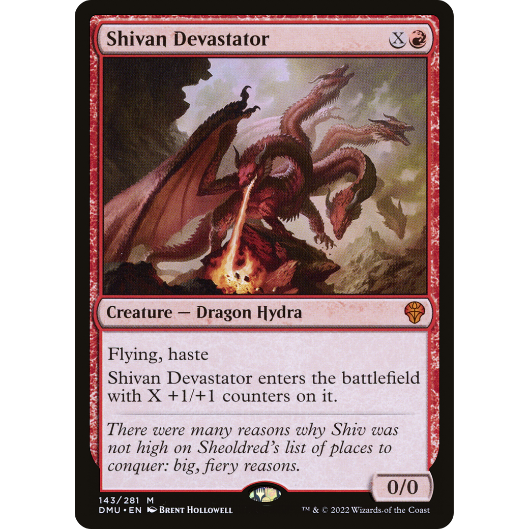 Shivan Devastator (DMU-143) - Dominaria United Foil