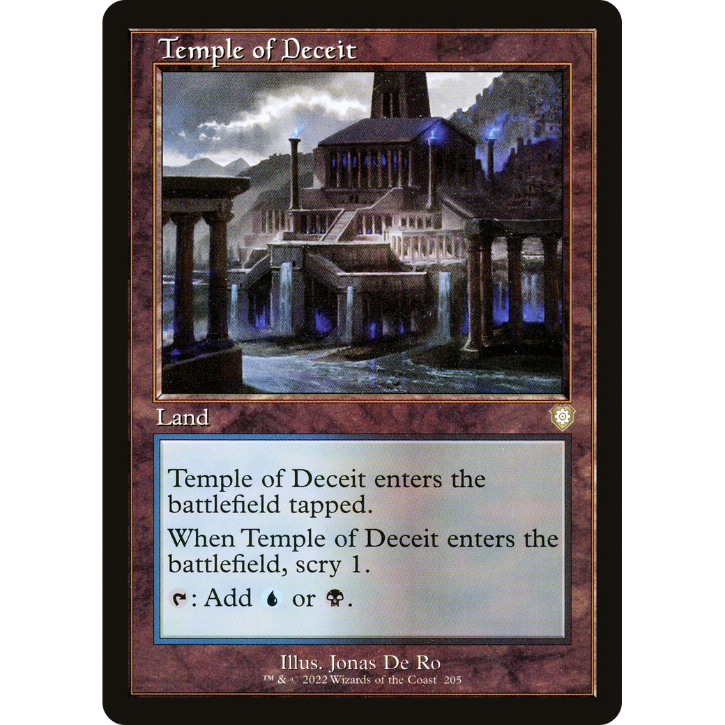 Temple of Deceit (Retro Frame) (BRC-205) - The Brothers' War Commander