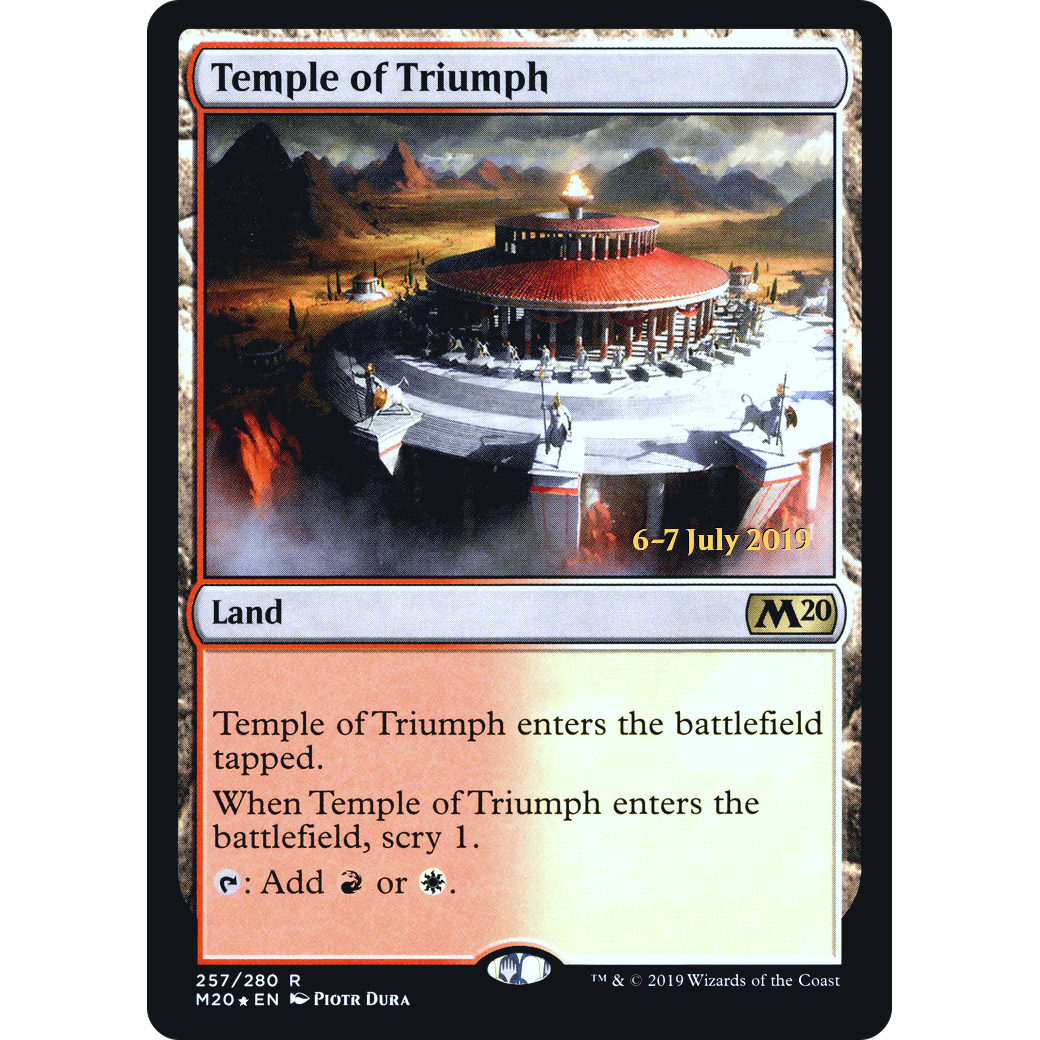 Temple of Triumph (M20) (PRE-257) - Core Set 2020 Promos Foil