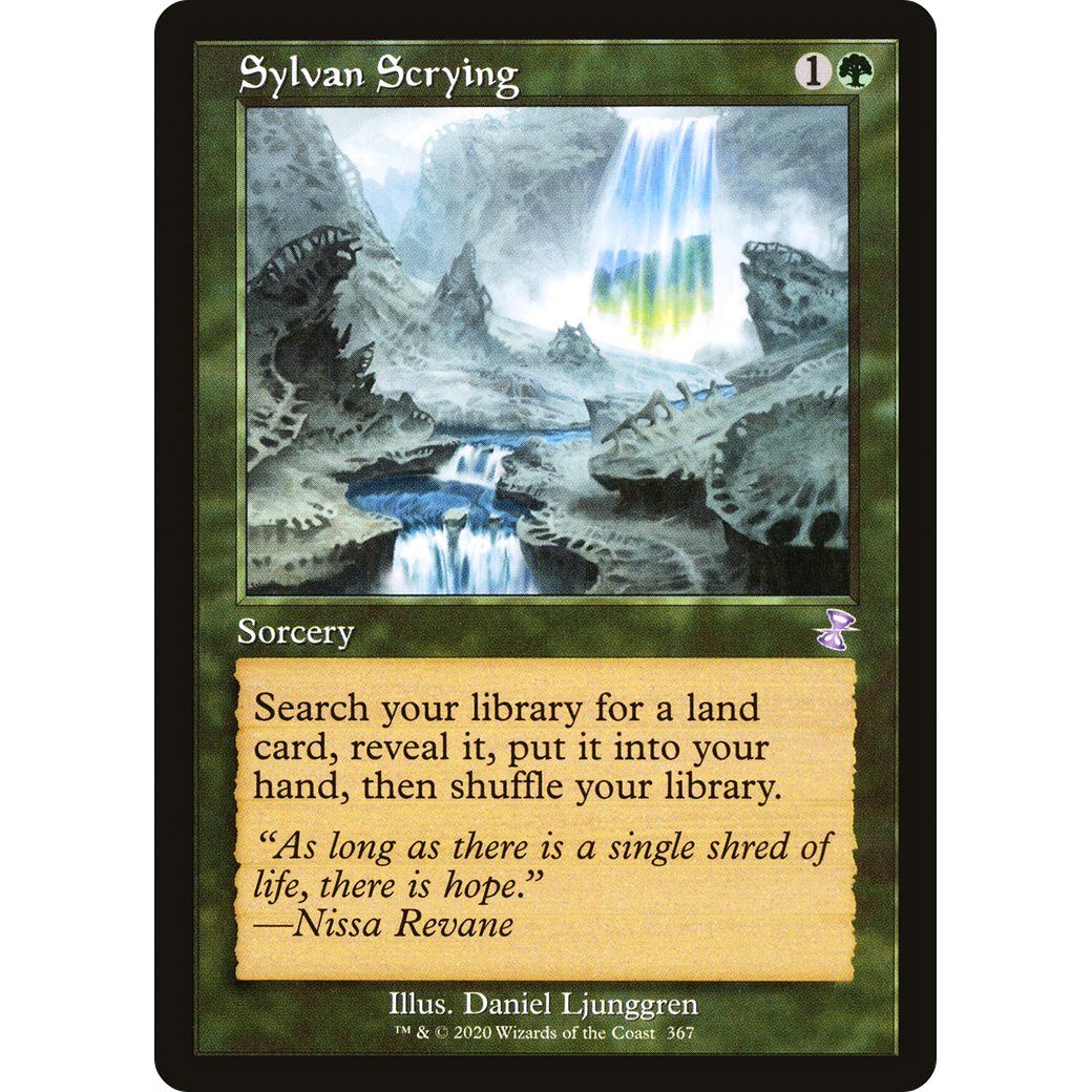 Sylvan Scrying (TSR-367) - Time Spiral Remastered Foil