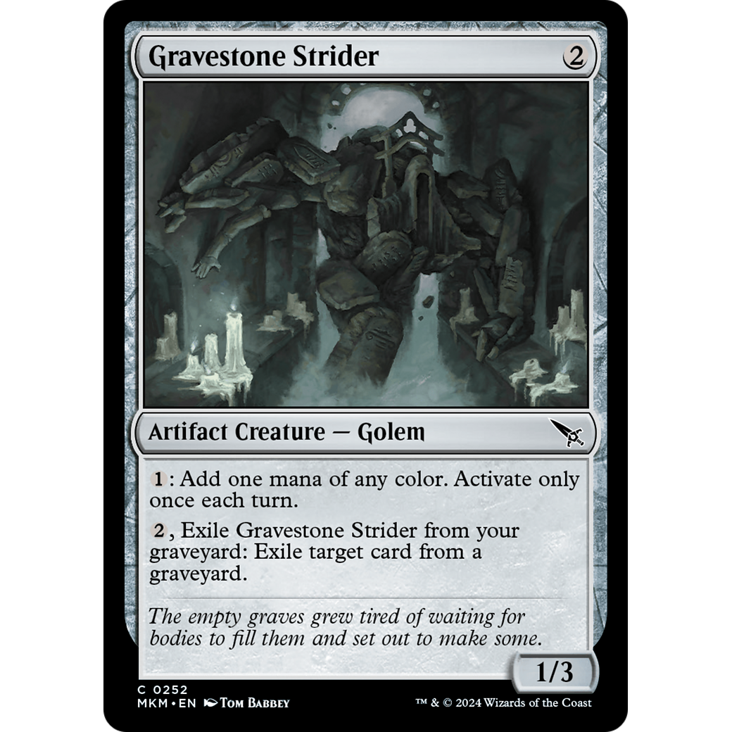 Gravestone Strider (MKM-252) - Murders at Karlov Manor Foil