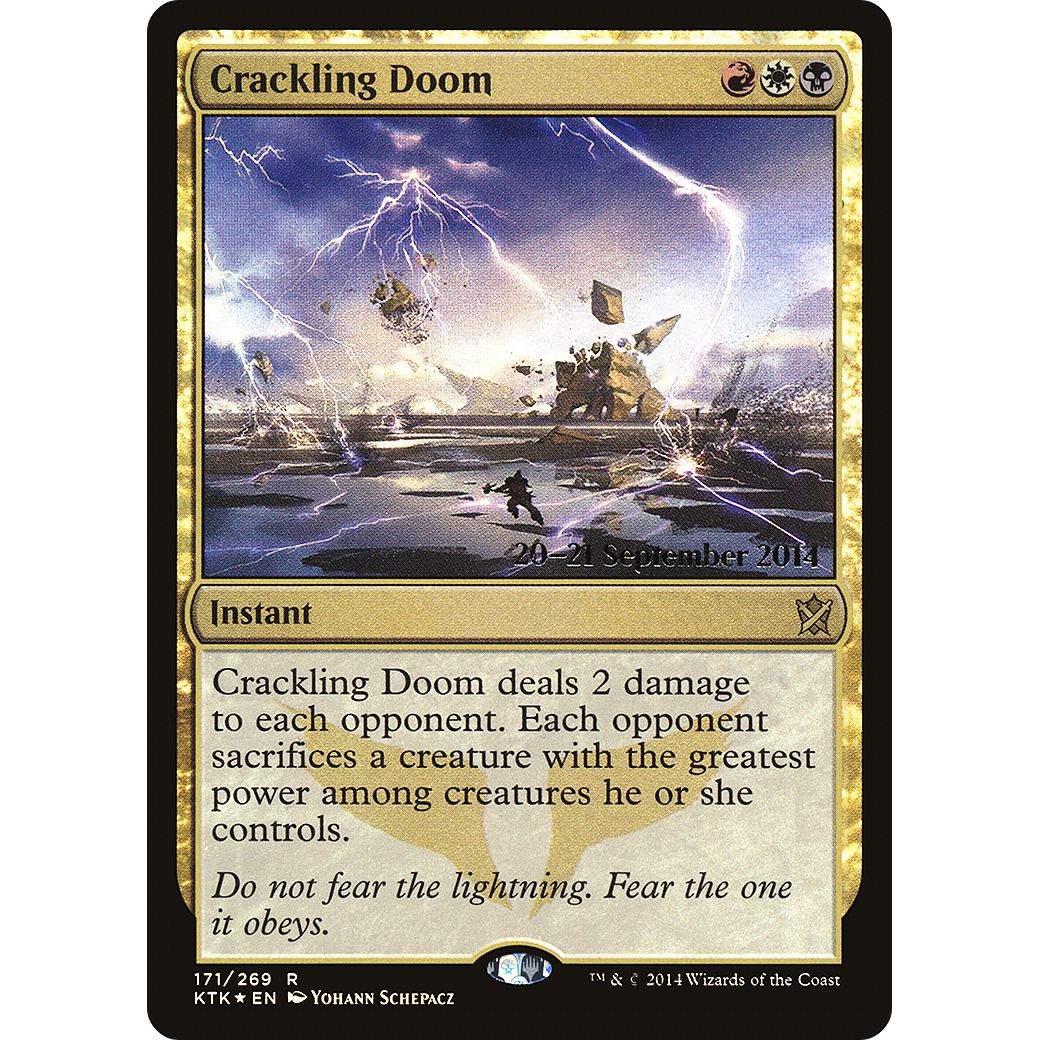 Crackling Doom (PRE-171) - Khans of Tarkir Promos Foil