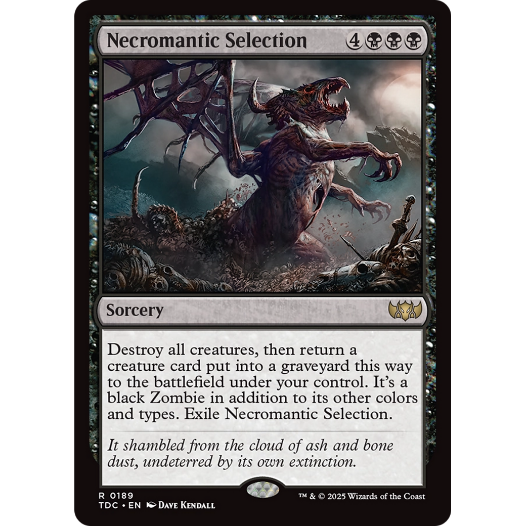 Necromantic Selection (TDC-189) - Commander: Tarkir: Dragonstorm