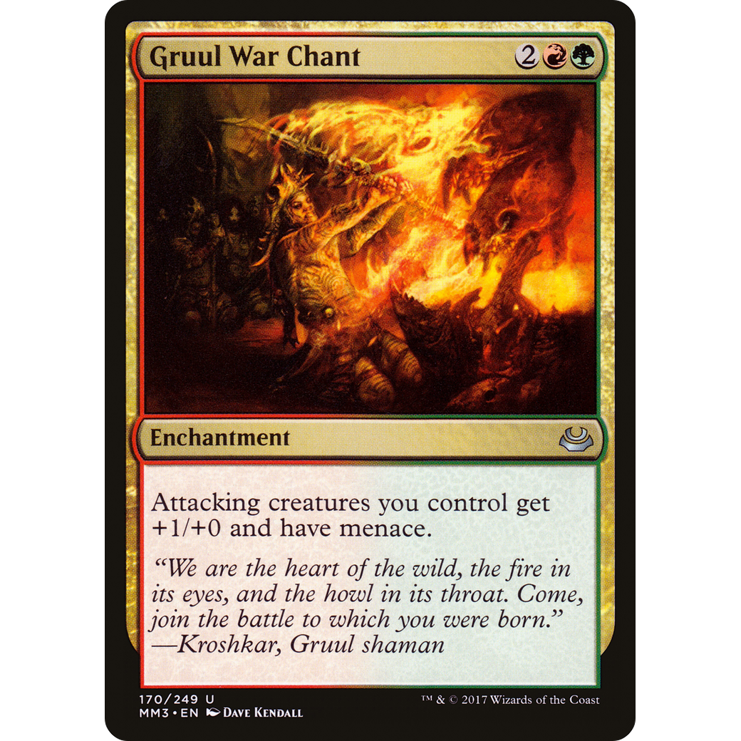 Gruul War Chant (MM3-170) - Modern Masters 2017 Foil