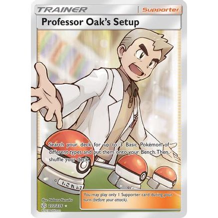 Professor Oak's Setup (Full Art) 233/236 - SM Cosmic Eclipse Holofoil