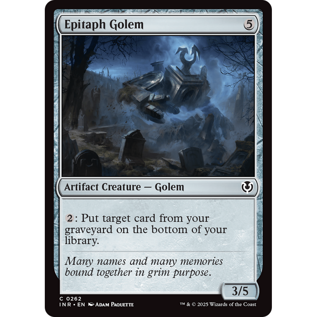 Epitaph Golem (INR-262) - Innistrad Remastered Foil