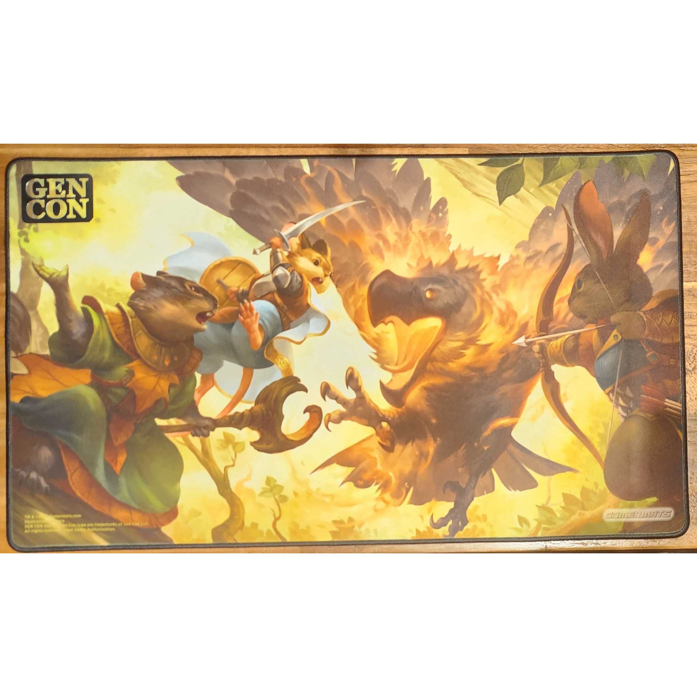 Gamermats Magic the Gathering Bloomburrow Gen Con Exclusive Playmat