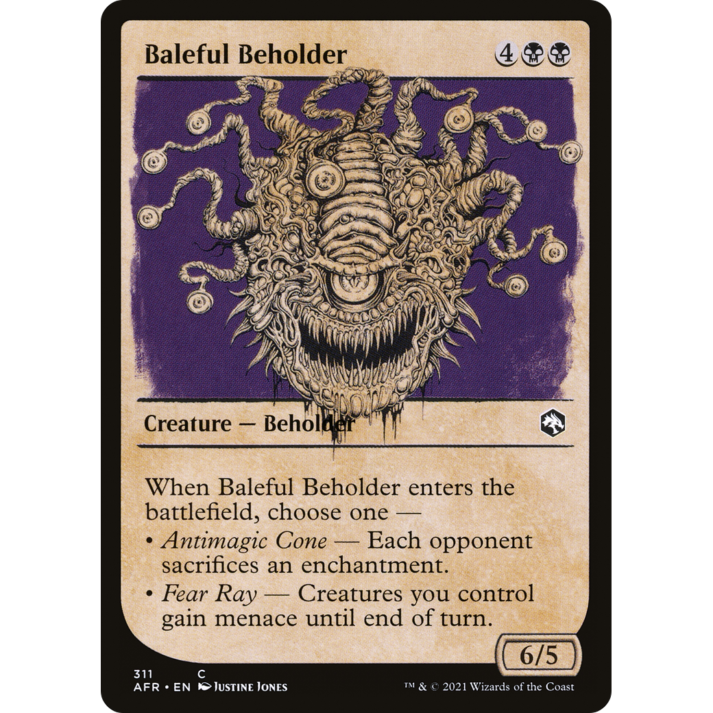 Baleful Beholder (Showcase) (AFR-311) - Adventures in the Forgotten Realms: (Showcase) Foil