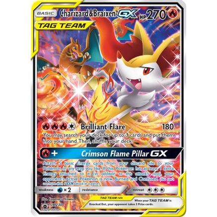 Charizard & Braixen GX - SM230 SM230/248 - SM Promos Holofoil