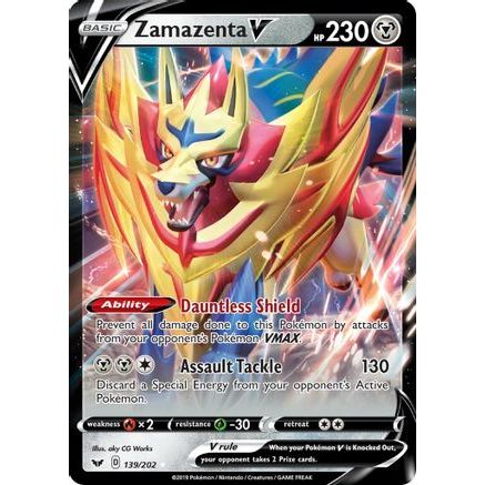 Zamazenta V 139/202 - SWSH01 Sword & Shield Base Set Holofoil