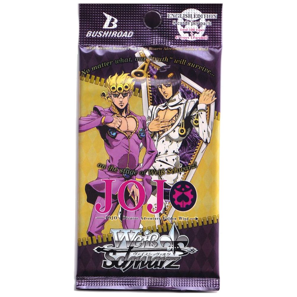 weiss schwarz jojo booster box Weiss Schwarz: Booster Pack: Jojo's Bizarre Adventure: Golden Wind (Reprint)
