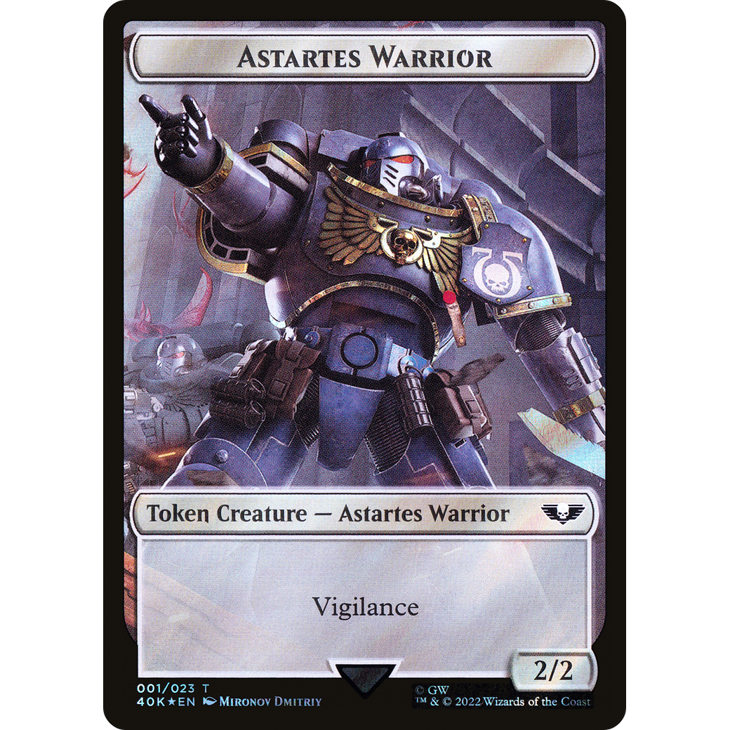 Astartes Warrior (T40K-01★) - Warhammer 40,000 Tokens Foil