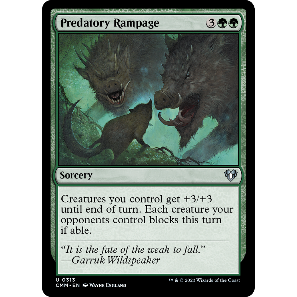 Predatory Rampage (CMM-313) - Commander Masters