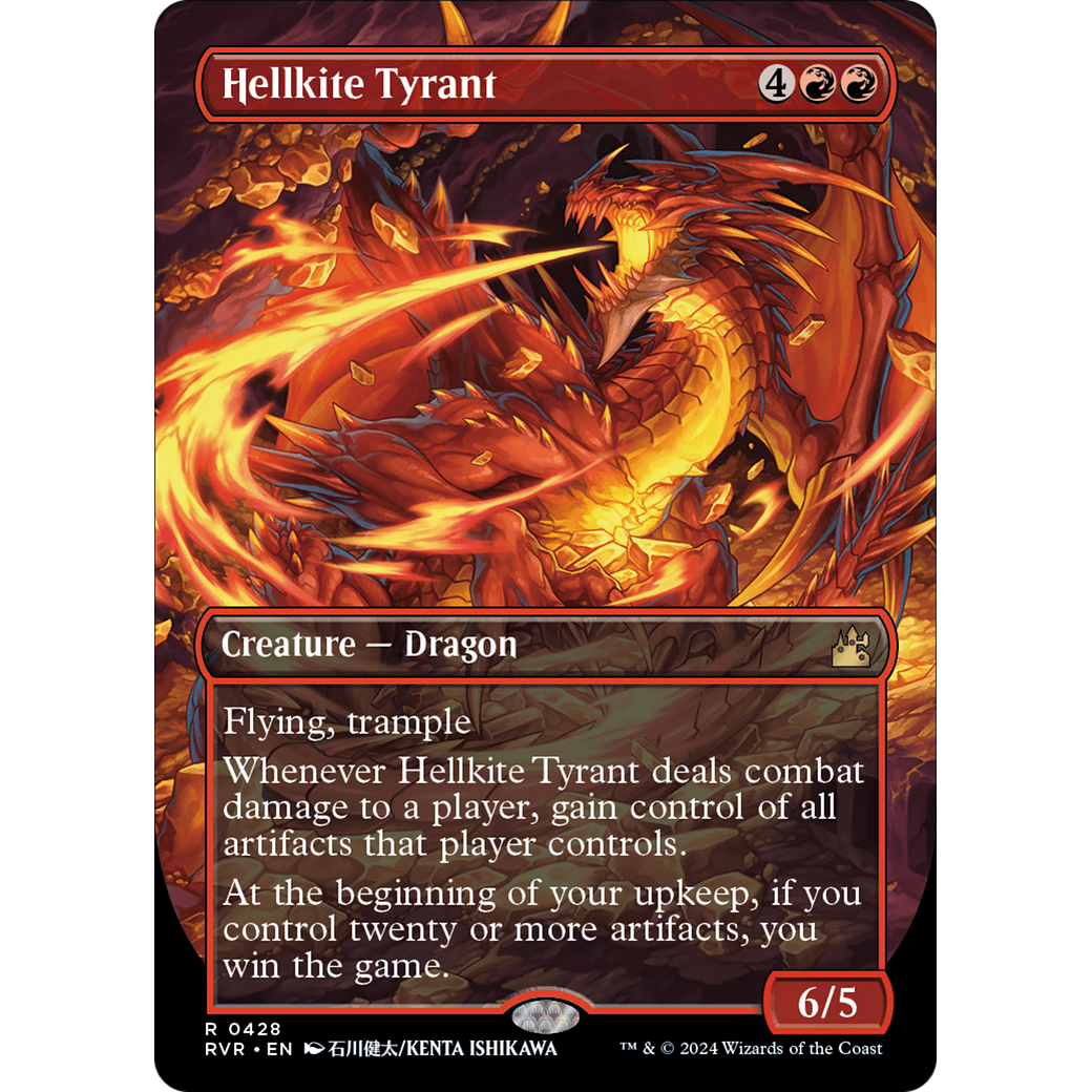 Hellkite Tyrant (RVR-428) - Ravnica Remastered (Borderless) Foil