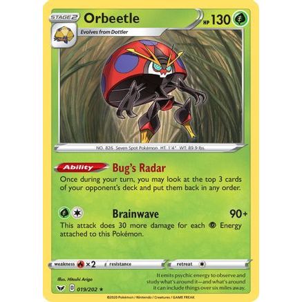 Orbeetle 19/202 - SWSH01 Sword & Shield Base Set