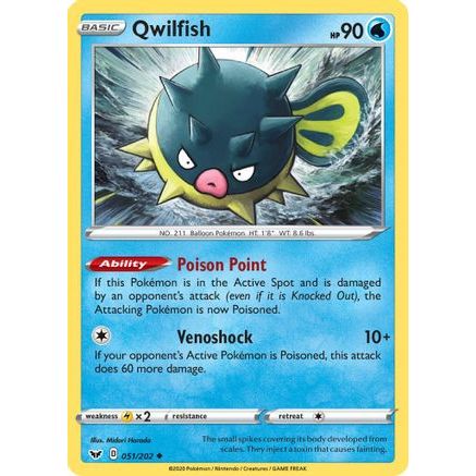 Qwilfish 51/202 - SWSH01 Sword & Shield Base Set