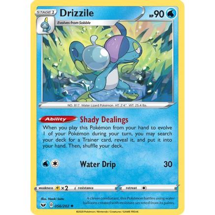 Drizzile (056) 56/202 - SWSH01 Sword & Shield Base Set Reverse Holofoil