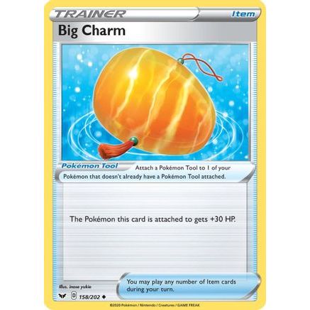Big Charm 158/202 - SWSH01 Sword & Shield Base Set Reverse Holofoil