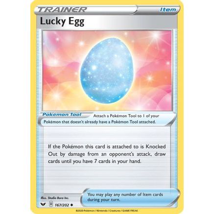 Lucky Egg 167/202 - SWSH01 Sword & Shield Base Set Reverse Holofoil