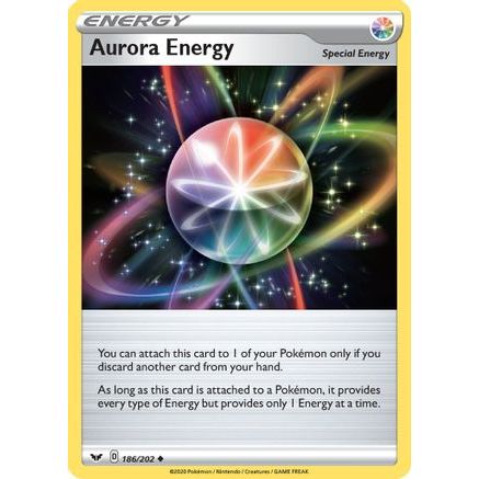 Aurora Energy 186/202 - SWSH01 Sword & Shield Base Set Reverse Holofoil