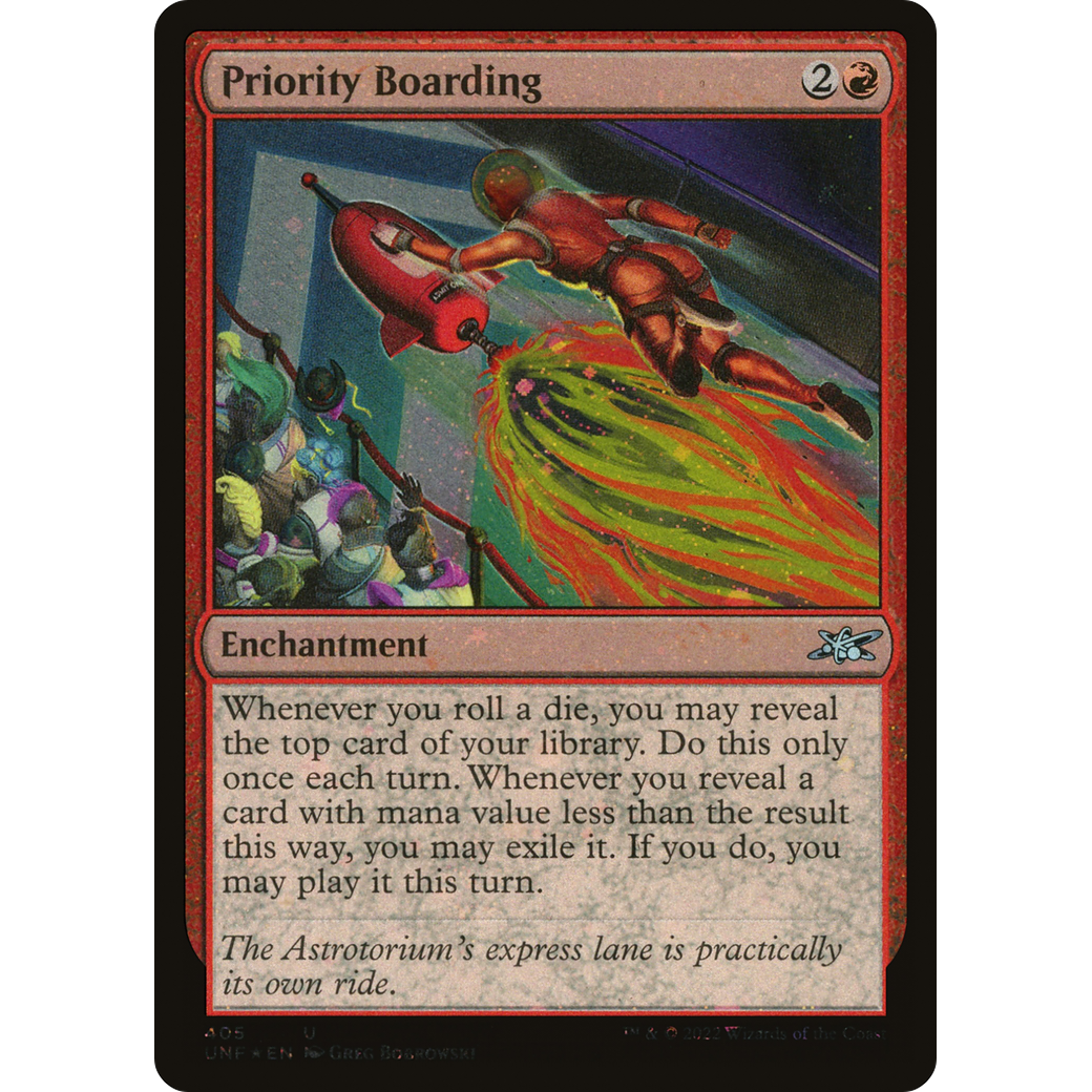 Priority Boarding (Galaxy Foil) (UNF-405) - Unfinity Foil