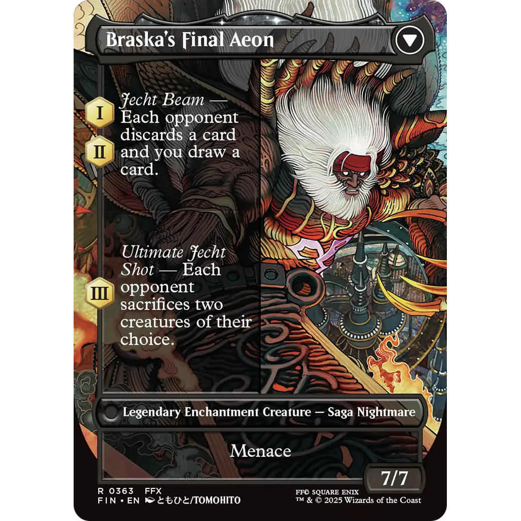 Jecht, Reluctant Guardian // Braska's Final Aeon (FIN-363) - FINAL FANTASY: (enchantment) (Borderless)