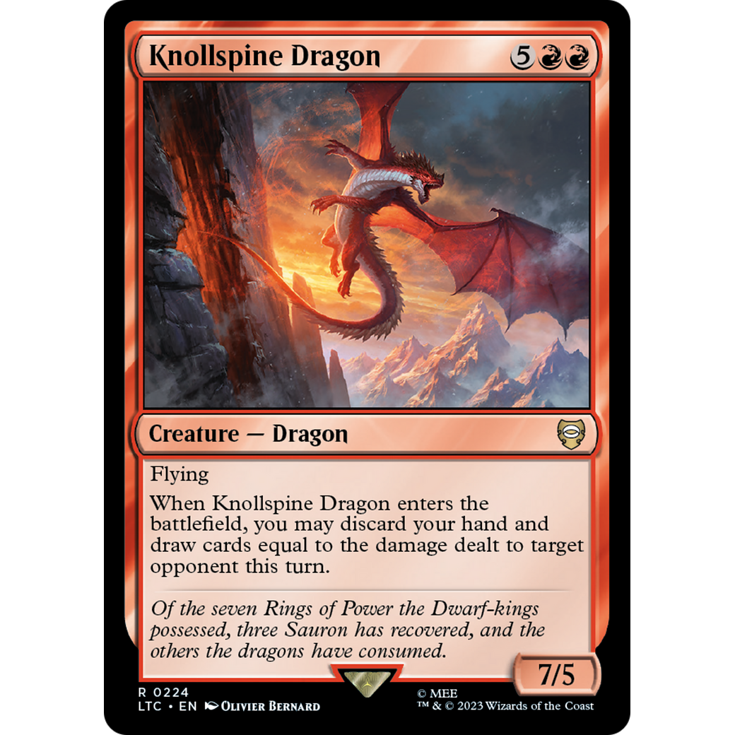 Knollspine Dragon (LTC-224) - Tales of Middle-earth Commander