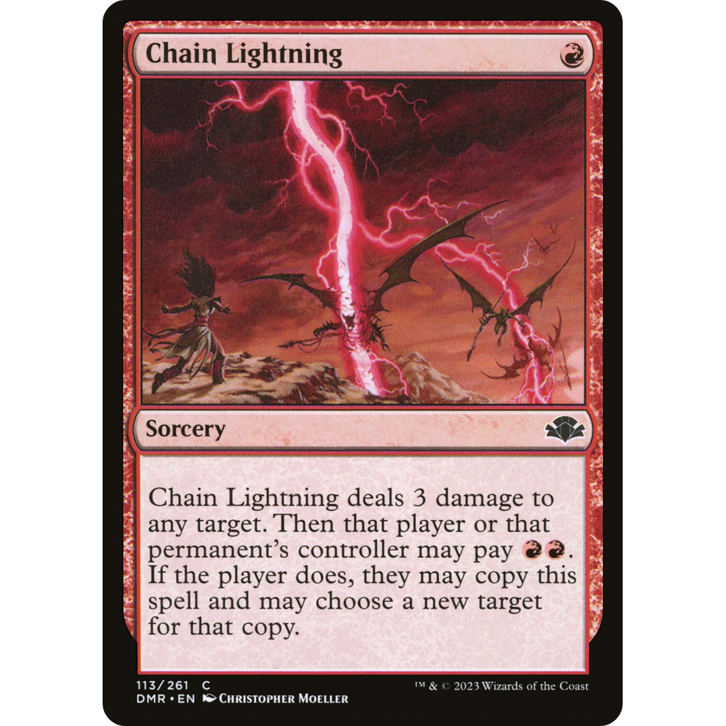 Chain Lightning (DMR-113) - Dominaria Remastered Foil
