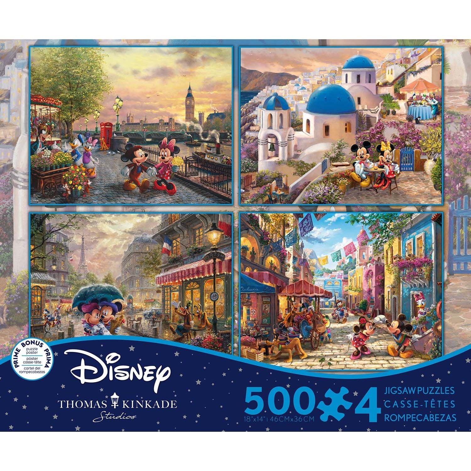 4 in 1 Disney Collection 500pc Puzzle (#3679-1)