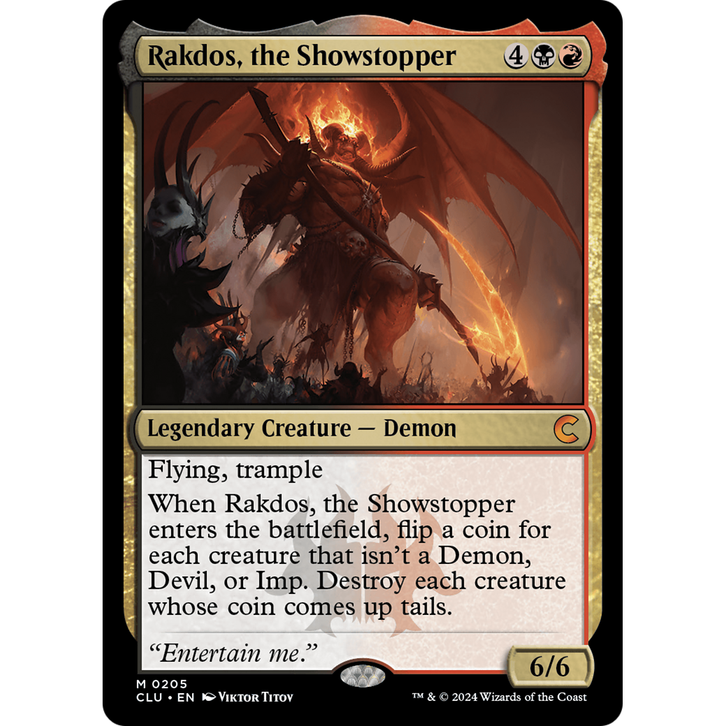 Rakdos, the Showstopper (CLU-205) - Ravnica: Clue Edition
