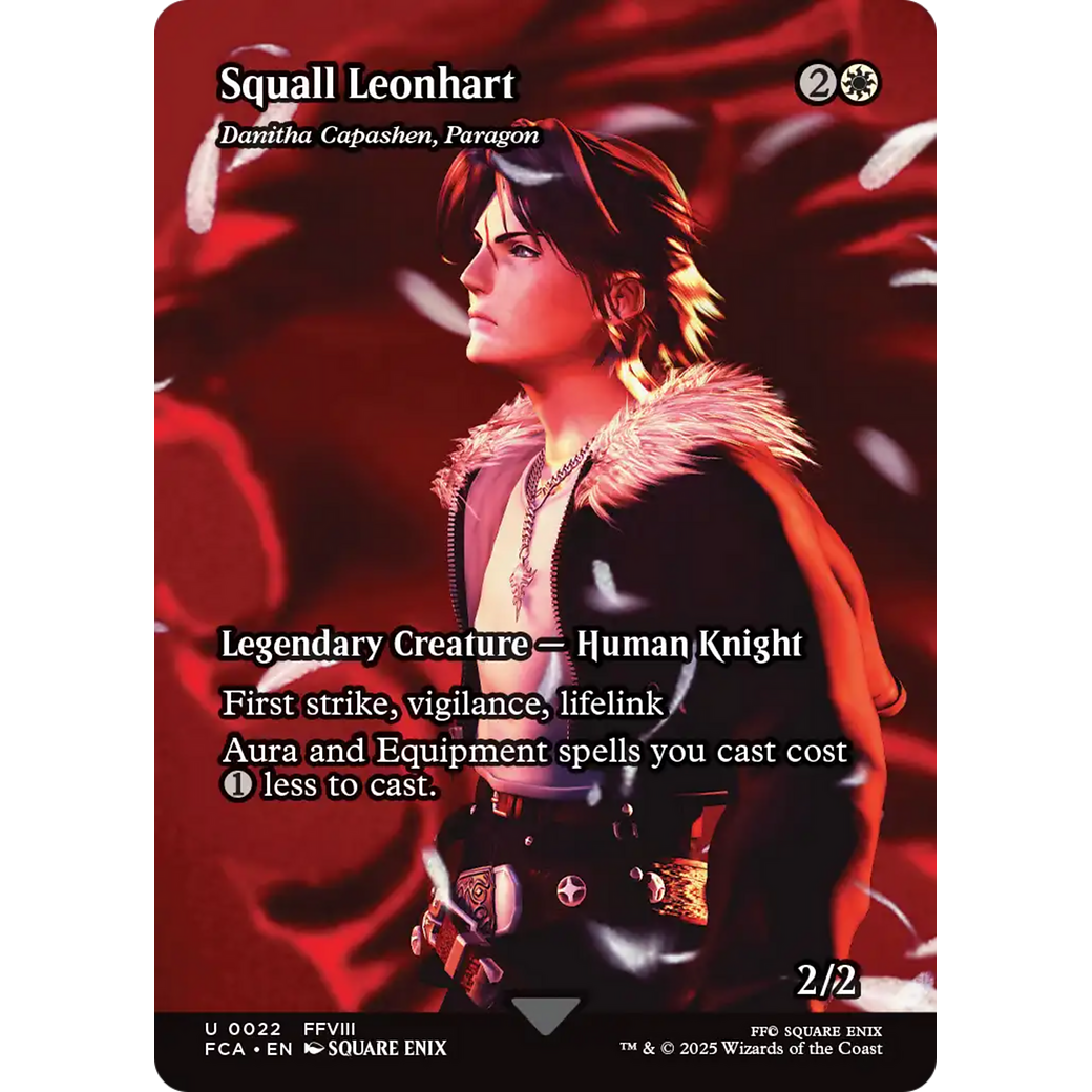 Squall Leonhart - Danitha Capashen, Paragon (Showcase) (FCA-022) - FINAL FANTASY: Through the Ages / Squall Leonhart (Borderless) Foil