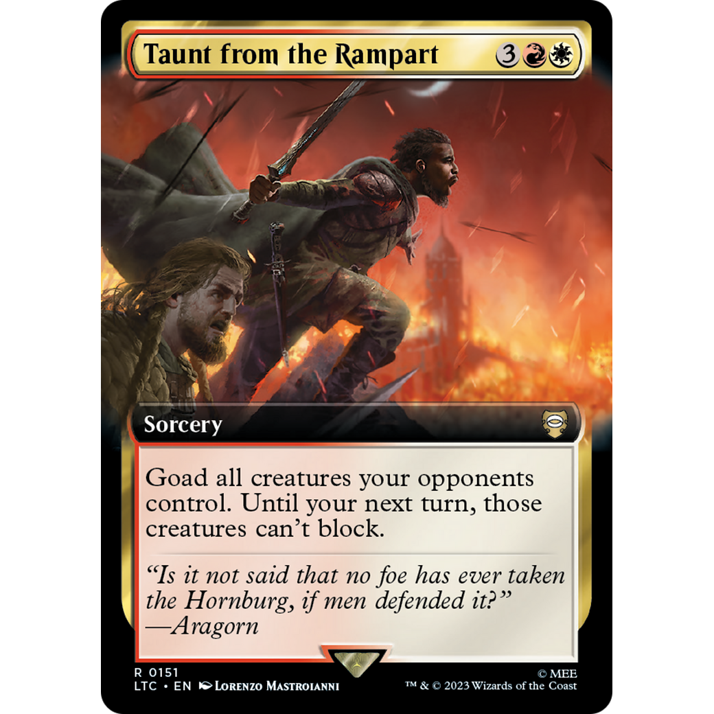 Taunt from the Rampart (Extended Art) (LTC-151) - Tales of Middle-earth Commander: (Extended Art) Foil