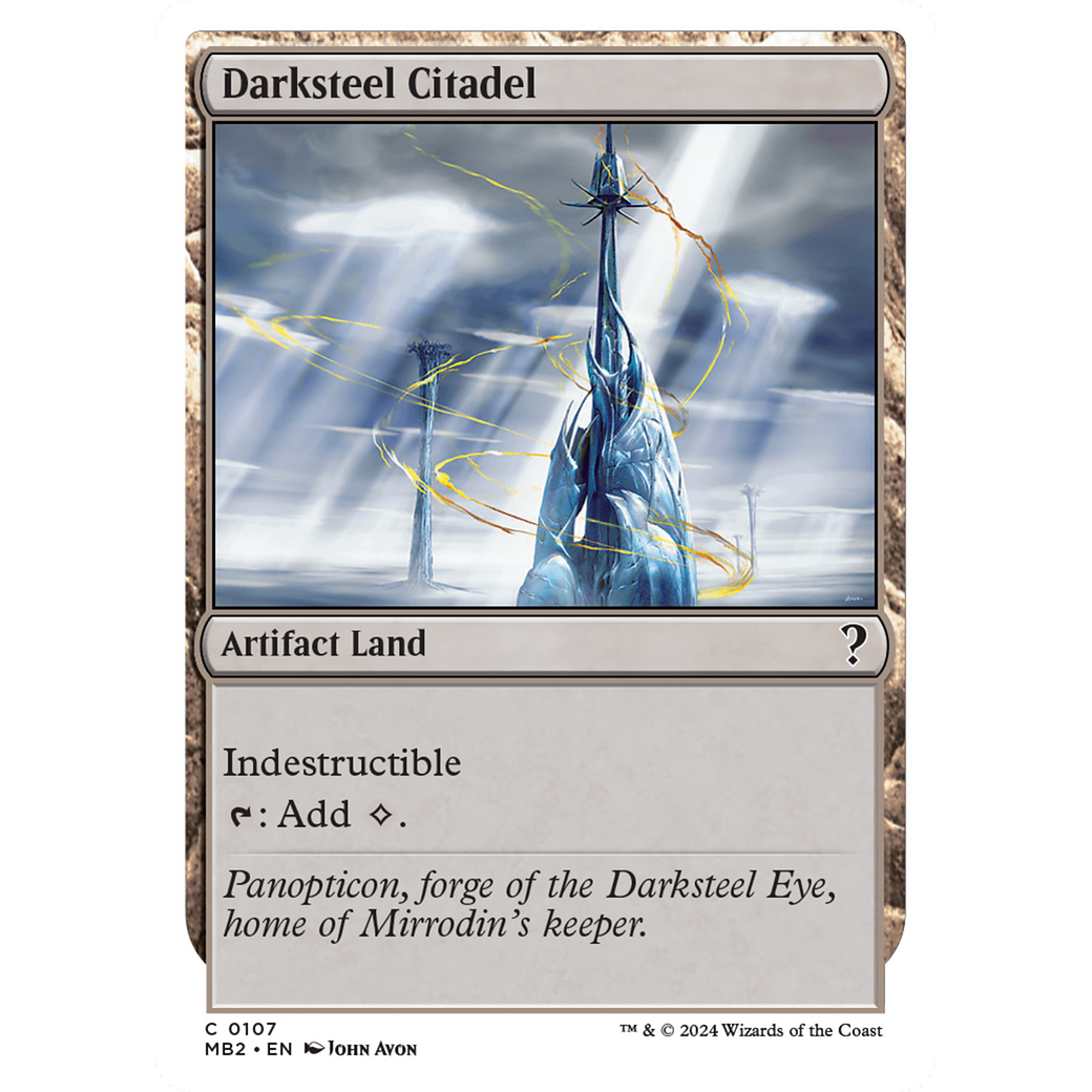 Darksteel Citadel (White Border) (MB2-107) - Mystery Booster 2