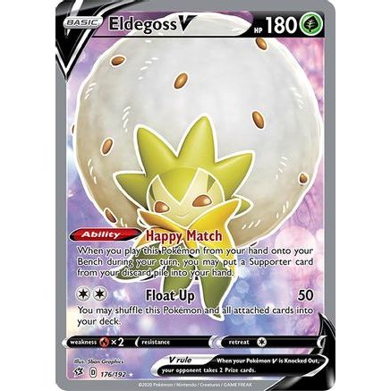 Eldegoss V (Full Art) 176/192 - SWSH02 Rebel Clash Holofoil