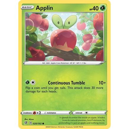 Applin (20) 20/192 - SWSH02 Rebel Clash Reverse Holofoil
