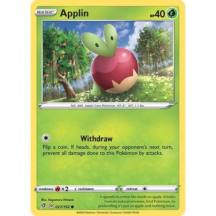 Applin (21) 21/192 - SWSH02 Rebel Clash Reverse Holofoil