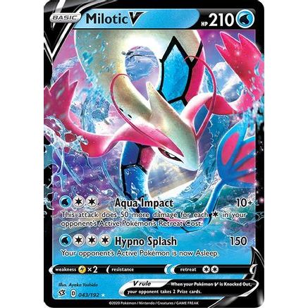 Milotic V 43/192 - SWSH02 Rebel Clash Holofoil