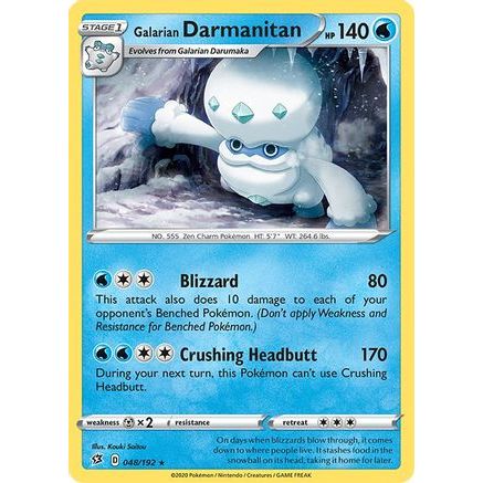 Galarian Darmanitan 48/192 - SWSH02 Rebel Clash