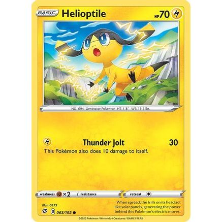 Helioptile 63/192 - SWSH02 Rebel Clash Reverse Holofoil