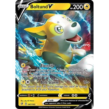 Boltund V 67/192 - SWSH02 Rebel Clash Holofoil
