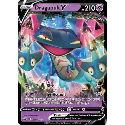 Dragapult V 92/192 - SWSH02 Rebel Clash Holofoil