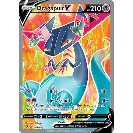 Dragapult V (Full Art) 183/192 - SWSH02 Rebel Clash Holofoil